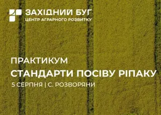 Практикум зі стандартів посіву озимого ріпаку відбудеться 5 серпня на Львівщині