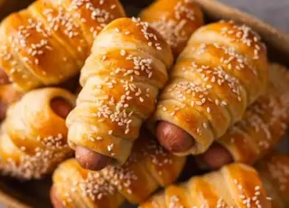 Покроковий рецепт приготування соковитих сосисок у дріжджовому тісті