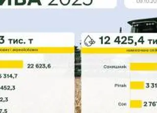 Жнива 2025: зібрано понад 55 млн тонн зернових, зернобобових, олійних культур