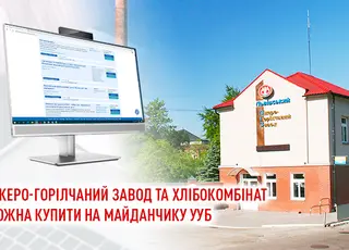 Лікеро-горілчаний завод та хлібокомбінат можна купити на майданчику УУБ 