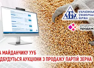 На майданчику УУБ відбудуться аукціони з продажу партій зерна