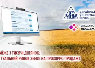 У системі Прозорро.Продажі 3 тисячі оголошень із оренди та продажу земельних ділянок