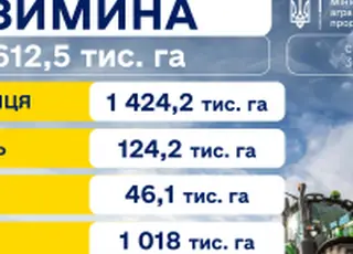 Аграрії України засіяли озимими зерновими культурами 1, 6 млн га