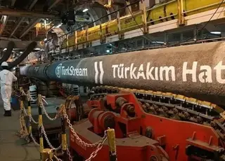 Обсяги транзиту російського газу через Туреччину до Європи у 2025 році
