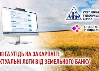 Земельний банк виставив на продаж 400 га угідь на Закарпатті